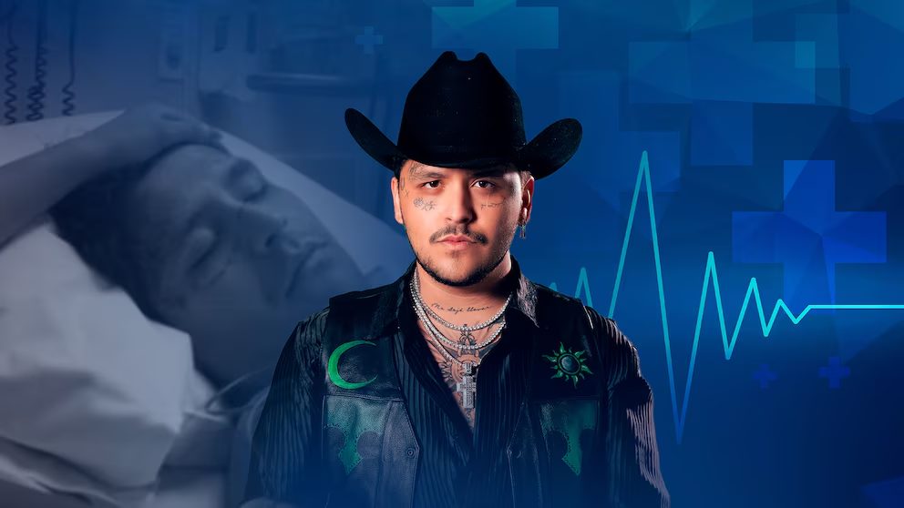 Christian Nodal hospitalizado por infección estomacal: conciertos pospuestos