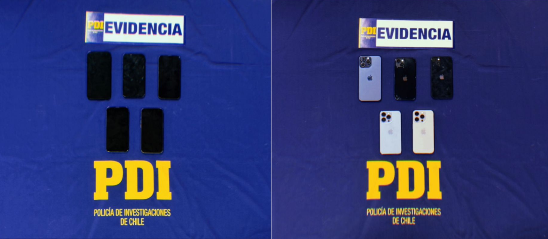 BIRO Calama recupera más de $4,5 millones en celulares robados y detiene a sospechoso