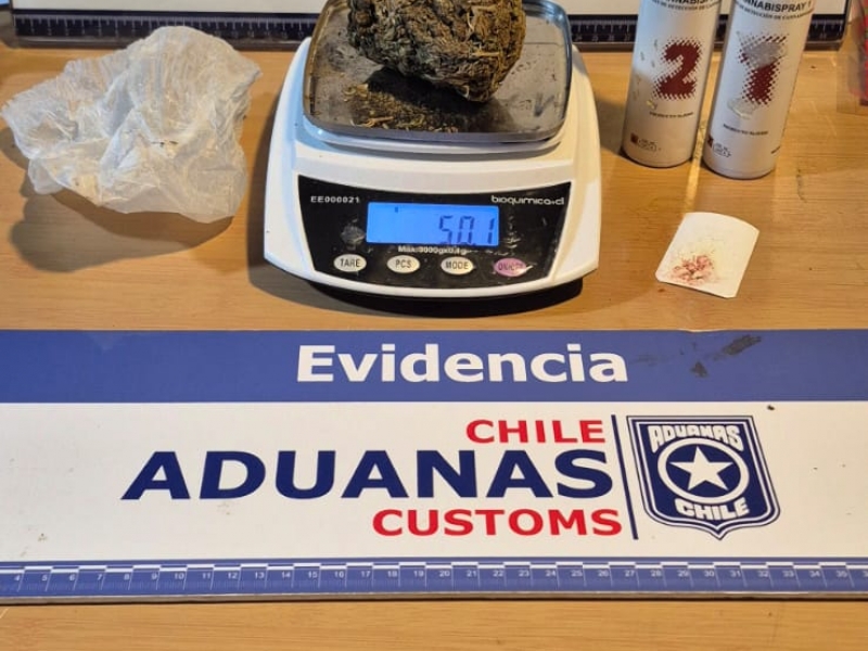 Detienen a individuo con medio kilo de marihuana en barcaza de Quellón en Puerto Cisnes