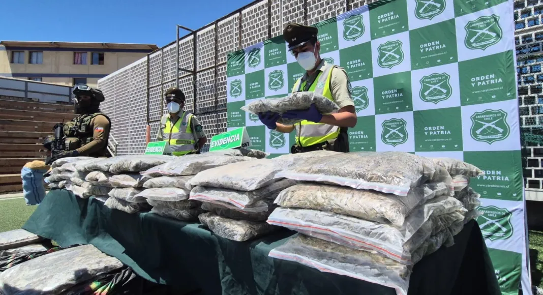 Carabineros y Fiscalía concretan la primera gran incautación de drogas de 2026 en Antofagasta