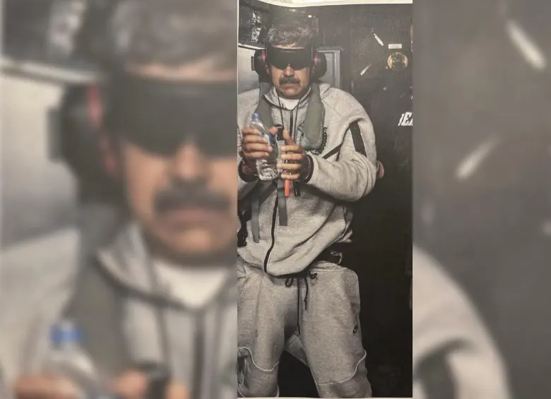 Trump difunde imagen de Nicolás Maduro bajo custodia de EE.UU.
