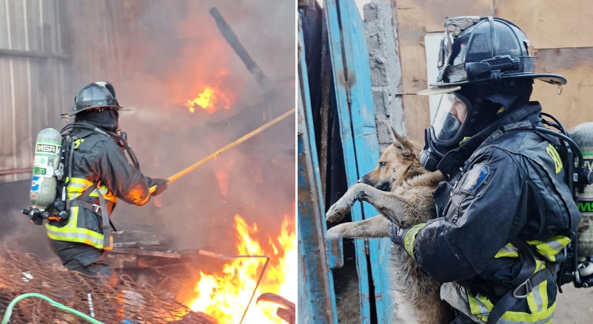 Un incendio arrasa una casa y causa daños en otras tres propiedades en Antofagasta.