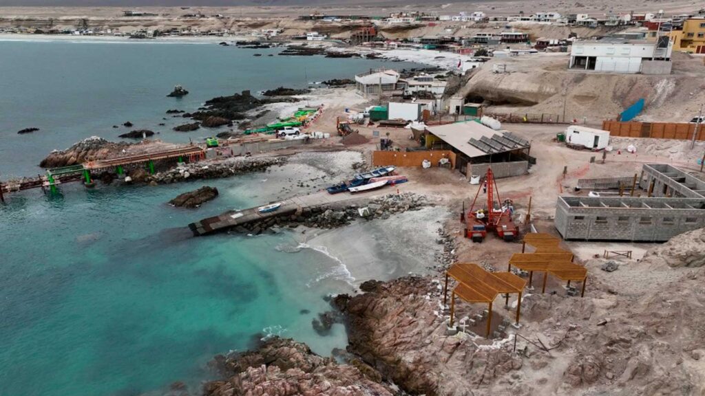 Progreso del 50% en la Nueva Infraestructura Portuaria de Caleta Hornitos que Potenciará la Pesca Artesanal