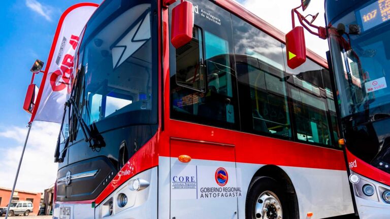 Cambio en el recorrido de los buses eléctricos E01 durante los fines de semana en Antofagasta
