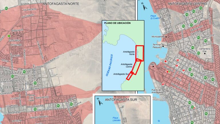 Mapa de evacuación en alta definición para aluviones en Antofagasta