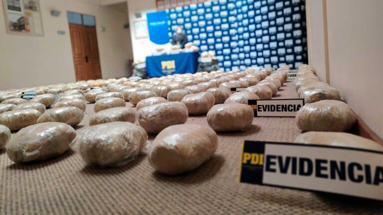 PDI realiza incautación histórica de 636 kilos de cannabis en San Pedro de Atacama